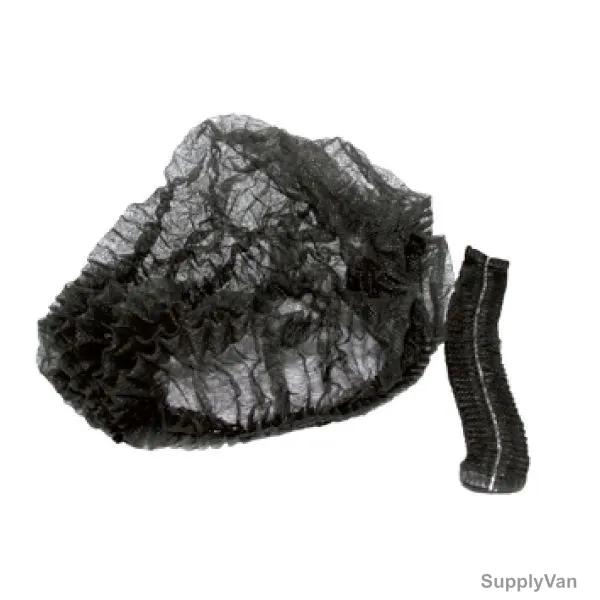Hotpack Nurse Bouffant Cap, Ncapblack, Black, 1000 Pcs/Carton — image 1