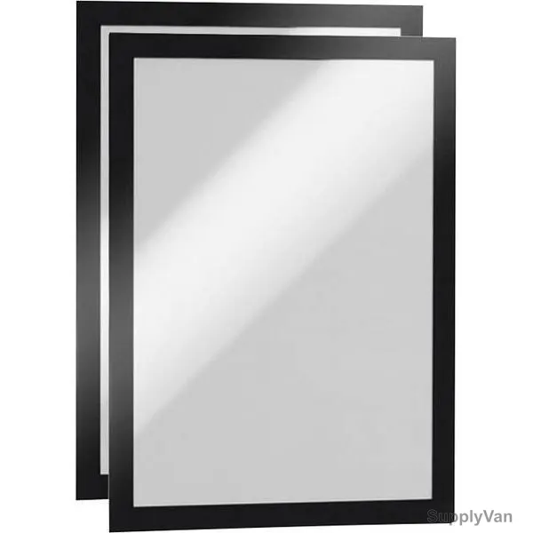 Durable Self-Adhesive Magnetic Frame, 487201, DURAFRAME, A4, Black, 2 Pcs/Set — image 1