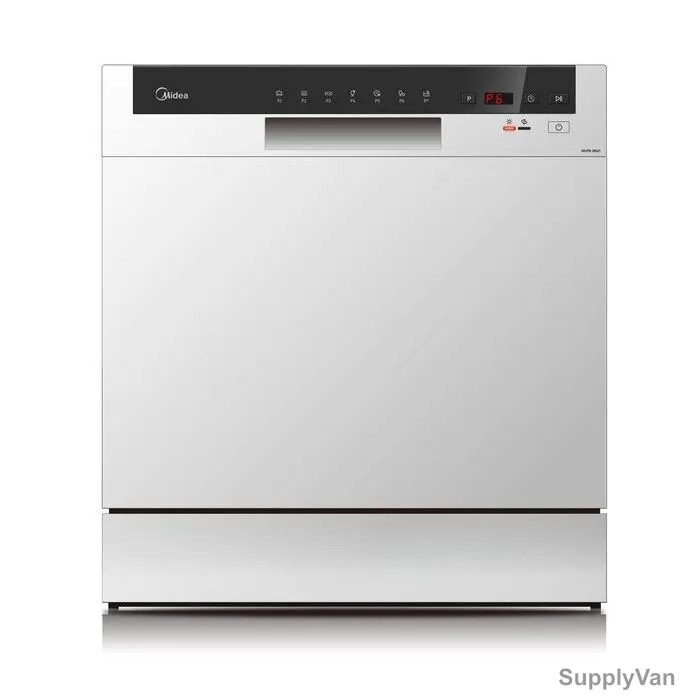 Midea Portable Dishwasher With 7 Programme, WQP83802FS, 8 Place Setting, Silver — image 1