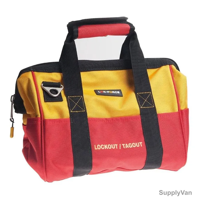 Lok-Force Lockout Tagout Hand Carry Bag, BG-YR39MD, Polyester, M, 39 x 26CM