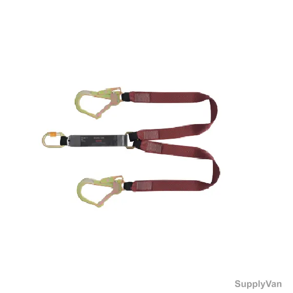 Karam Webbing Lanyard With Energy Absorber, PN361, Polyester, 1.8 Mtrs, Green