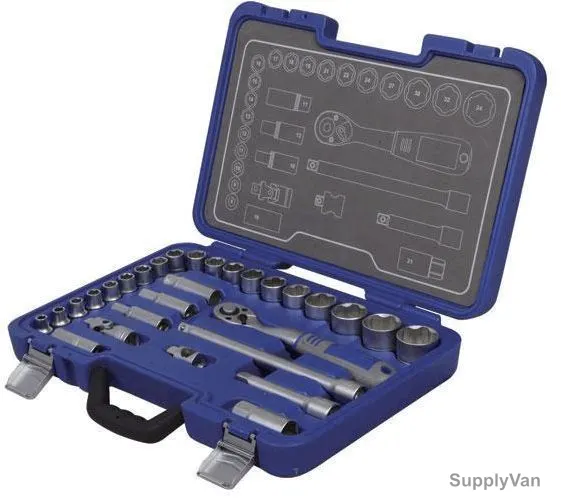 Michelin Socket Set, MSS-29-1/2, 1/2 Inch, 29Pcs