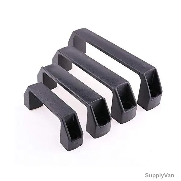 Extrusion Door Handle, Aluminium, 90MM, Black