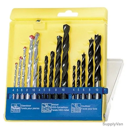 Sparta Masonry Drill Bit Set, 725055, Alloy Steel, 5-8MM, 9 Pcs/Set