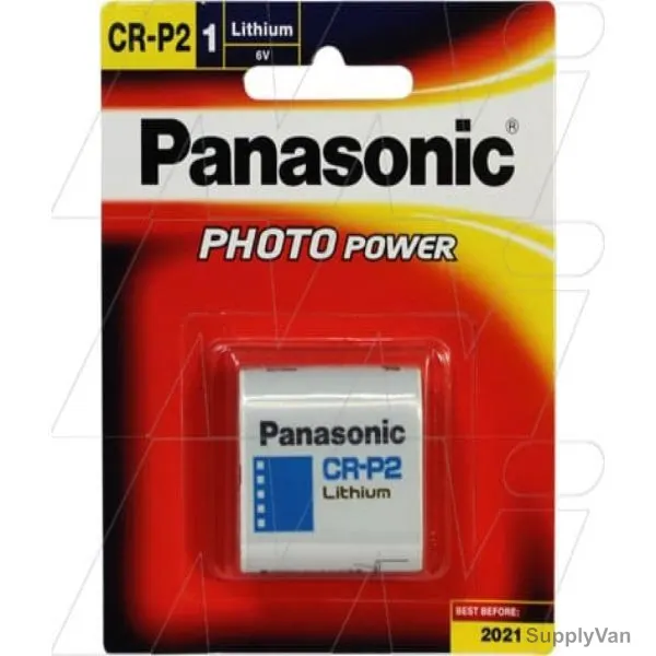 Panasonic Lithium Battery, CRP2, 6V — image 1