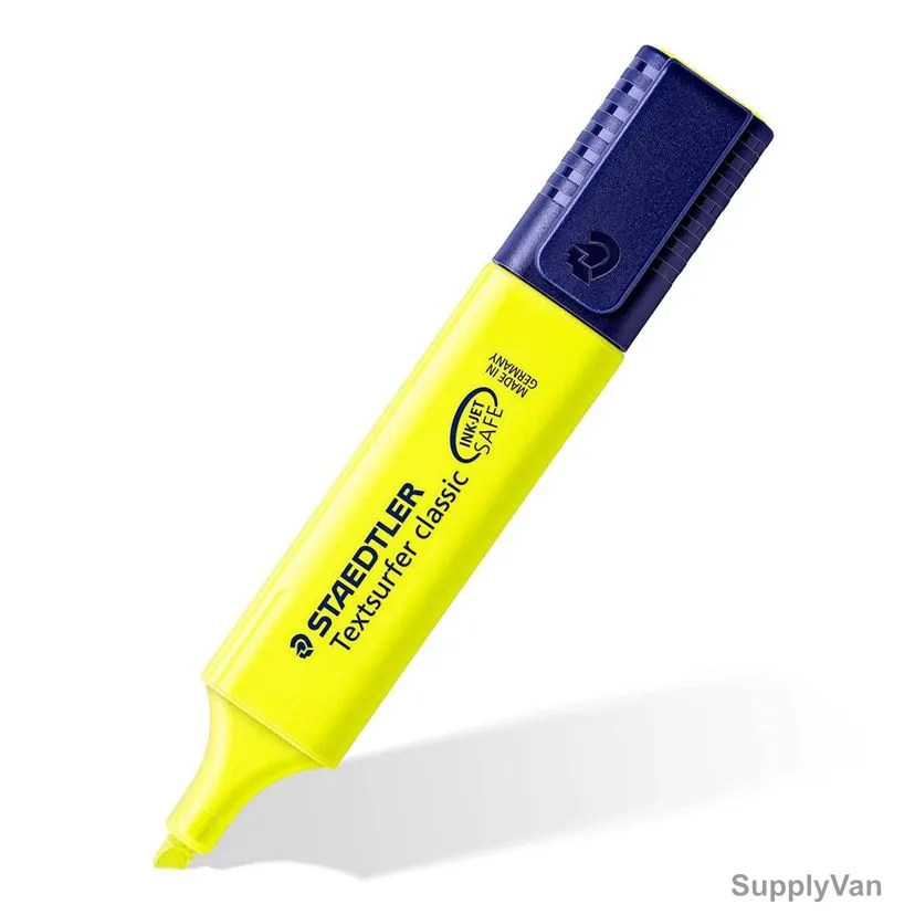 Staedtler Textsurfer Classic Highlighter, ST-364-01BK2DA, 1.0-5.0MM Tip Size, Yellow, 2 Pcs/Pack