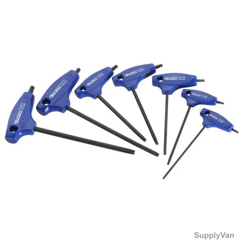 Expert T-Handle Torx Key Set, E121301, 7PCS