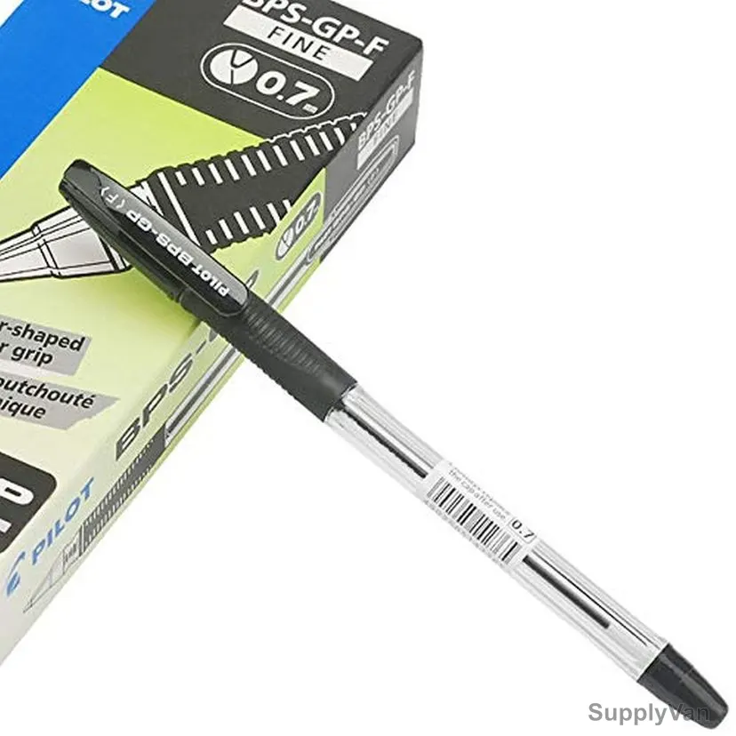 Pilot Ballpoint Pen, BPS-GP, 0.7MM, Black, 12 Pcs/Pack