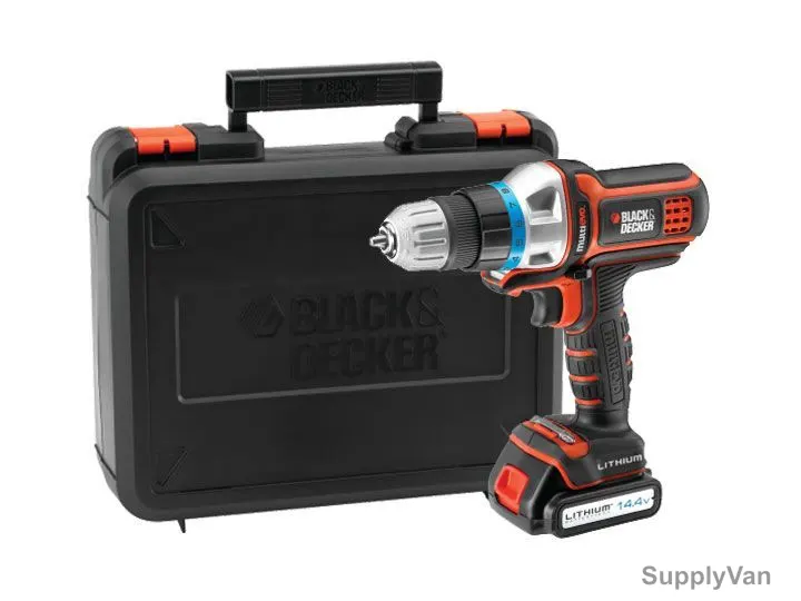Black and Decker Cordless Drill Multi-Tool Starter Kit, MT143K-GB, 14.4V