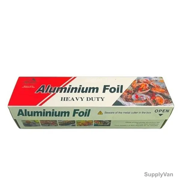 Dfac Pack Heavy Duty Aluminium Foil, 45CM Width x 30 Mtrs Length, 6 Rolls/Carton — image 1