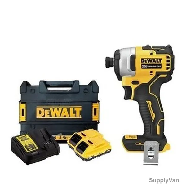 Dewalt Cordless Impact Driver, DCF809L2-GB, 18V, 3Ah