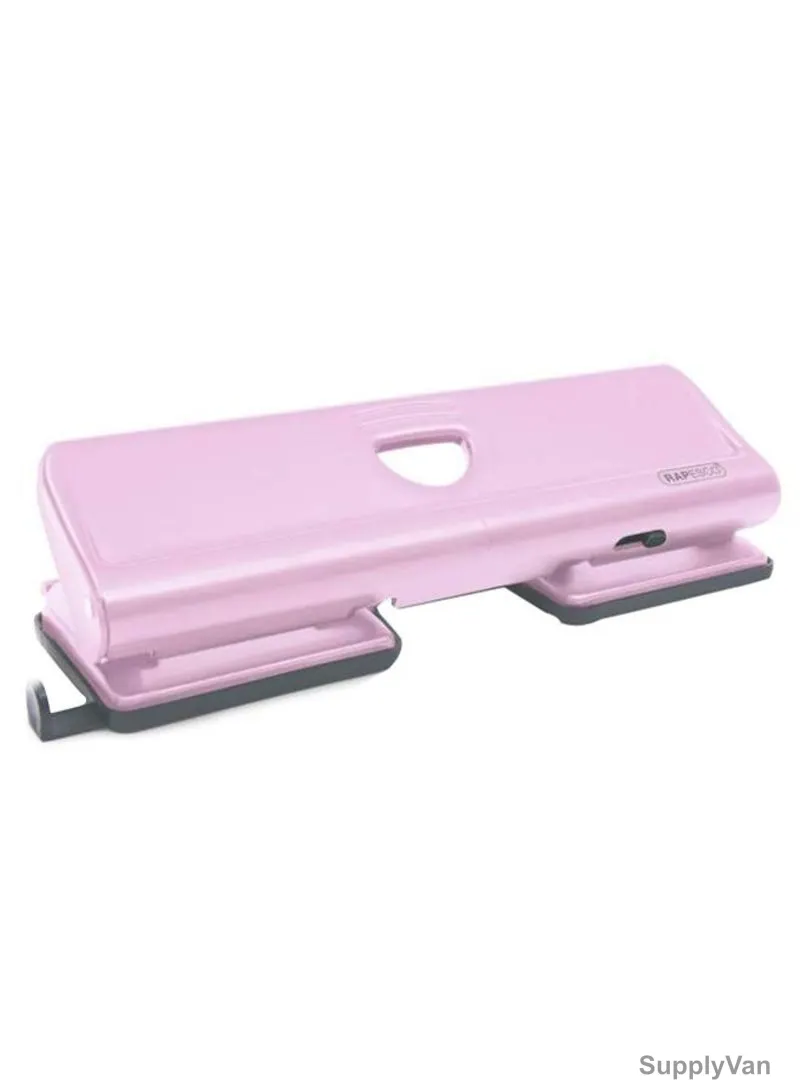 Rapesco 4 Hole Punch, RPS1347, Metal, Candy Pink, 22 Sheets