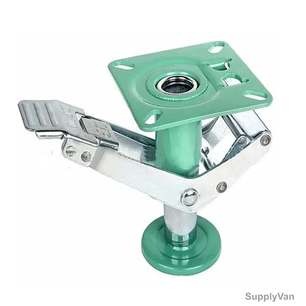 Warrior Adjustable Floor Lock, Steel, 153-183MM Height, 120 x 120MM Plate Size — image 1