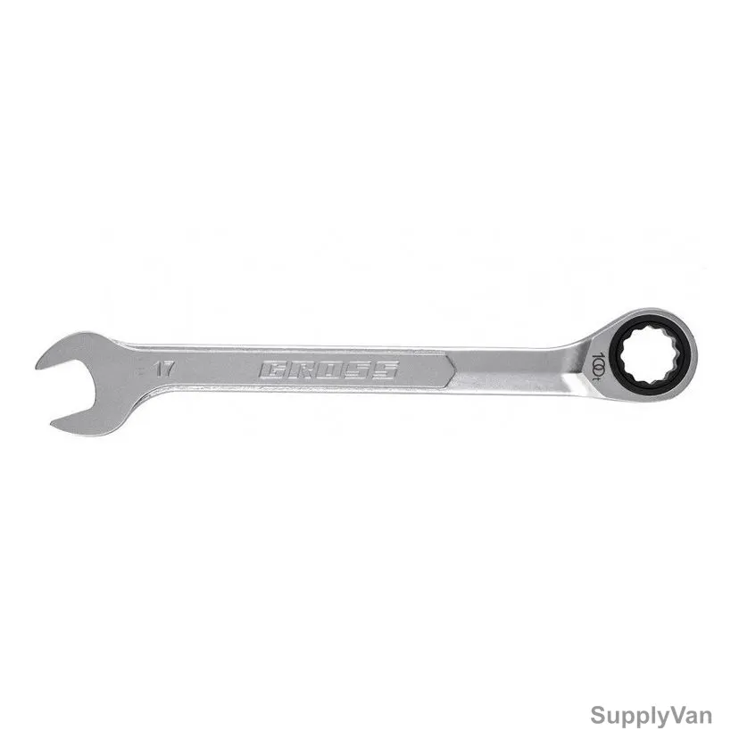 Gross Combination Wrench, 14855, CrV Steel, 17MM