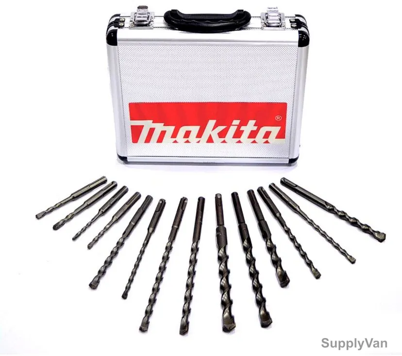 Makita SDS-Plus Hammer Drill Bit Set, D-21325, 14PCS