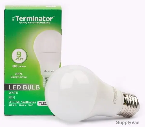 Terminator LED Bulb, TLEDB-9W, 78 mA, 9W, 800 LM