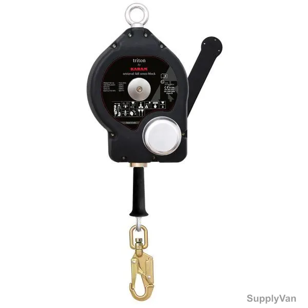 Karam Retractable Fall Arrester, PCGS20R, 20 Mtrs, Black