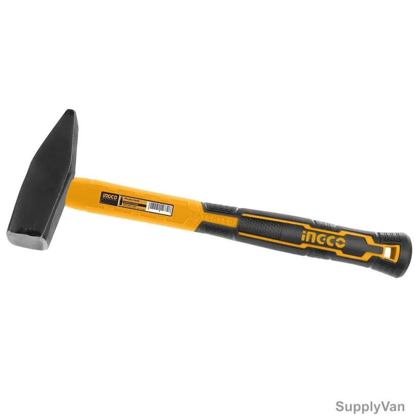 Ingco Machinist Hammer With Fiberglass Handle, HMH881000, Carbon Steel, 1000GM Head Weight