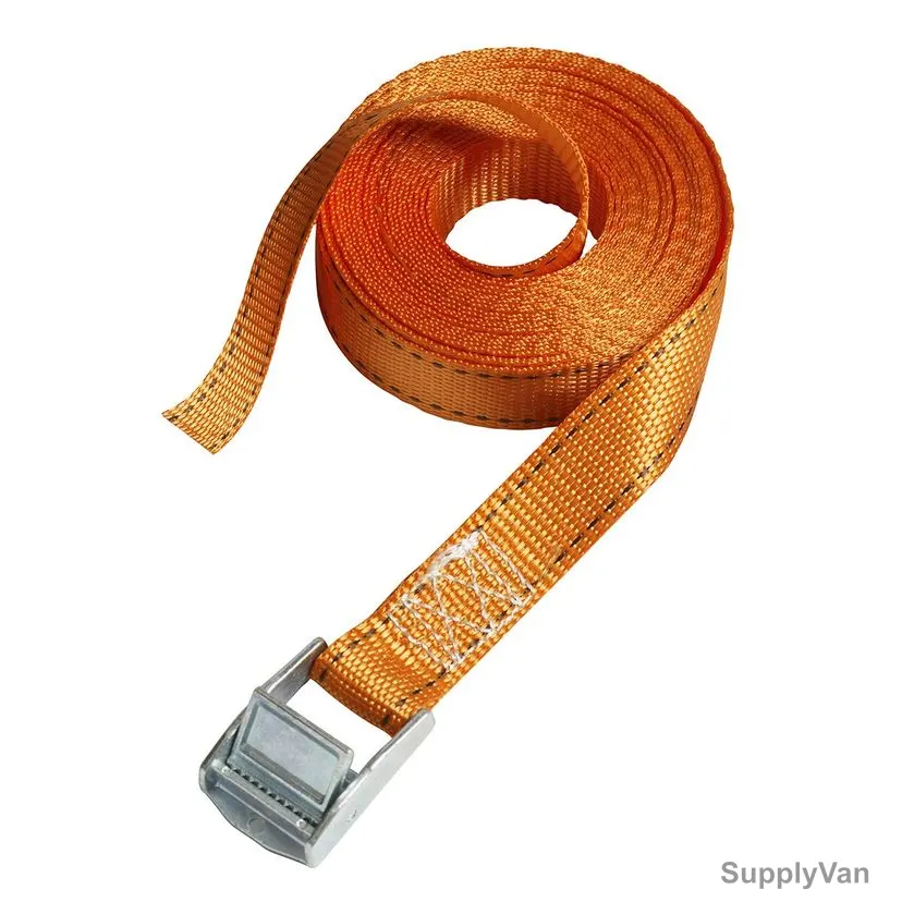 Master Lock Luggage Strap With Zamak Alloy Buckle, ML3212EURDAT, 5 Mtrs x 25MM, 65 Kg, Orange — image 1