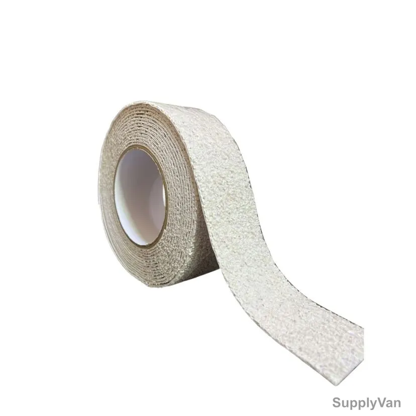 Anti-Slip Tape With Rubber Particles, 50MM Width x 5 Mtrs Length, White — image 1