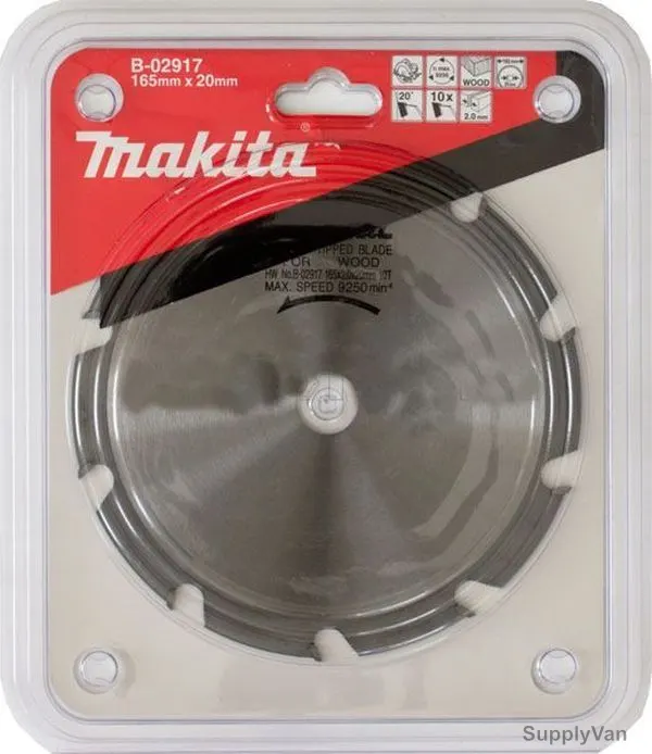 Makita Circular Saw Blade, B-02917, 165x20MM, 10 Teeth