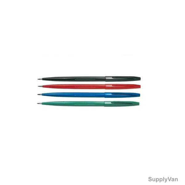 Pentel Sign Pen Set, Assorted Colors, 4 Pcs/Set