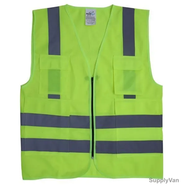 Vaultex Reflective Vest, NKO, 120GSM, XL, Yellow
