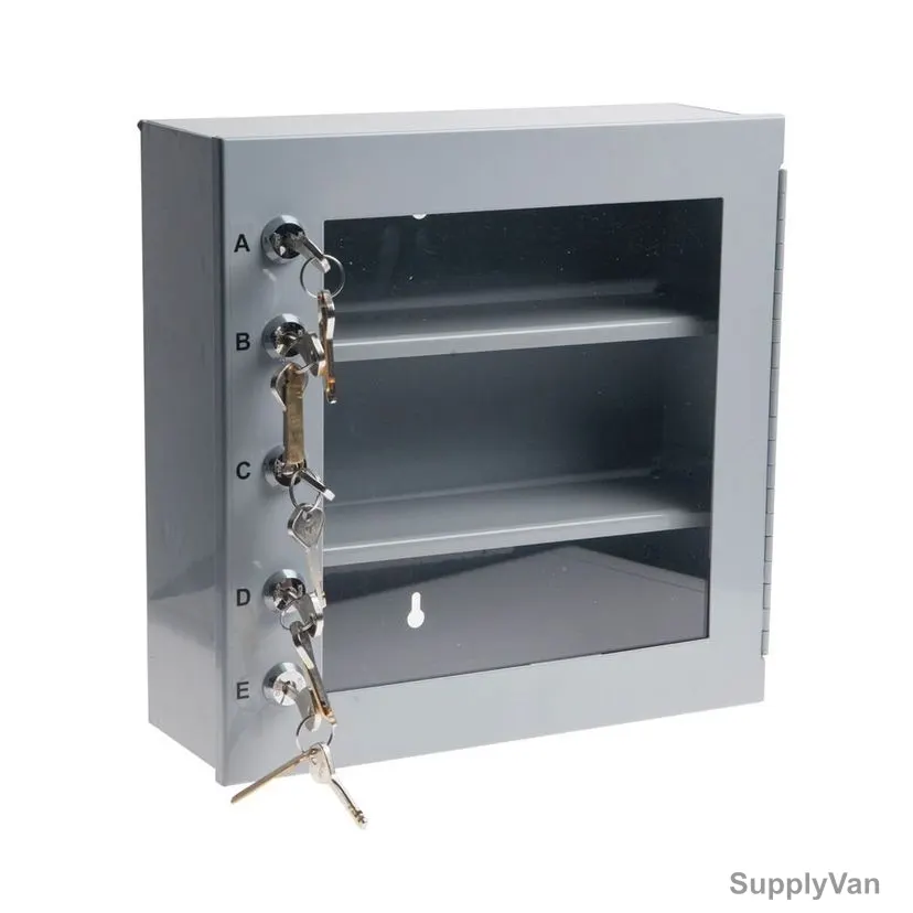 Loto-Lok Key Safe Box, KSB-5L300, Steel, 305 x 305MM, Grey