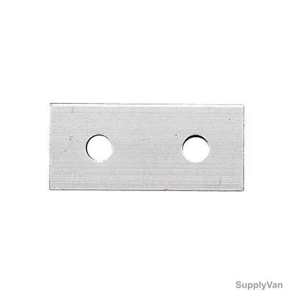 Extrusion Reinforcement Flat Plate, 45 Series, 2 Hole, Aluminium, PK5