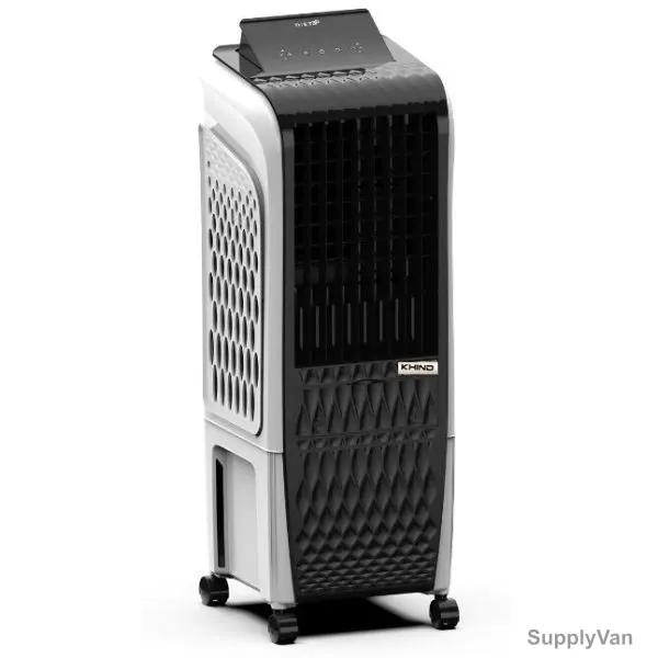 Khind Frosty 3D Air Cooler, EACT304D-WK, 145W, 30 Ltrs, 14 SQ.Mtr, Silver/Black
