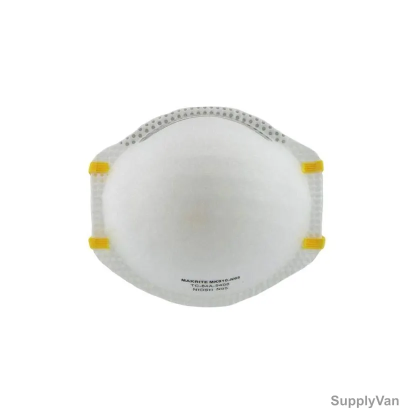 Makrite Disposable Cone Respiratory Mask, MK910-N95, Comfort Series, Polypropylene, S/M, White, 20 Pcs/Pack — image 1