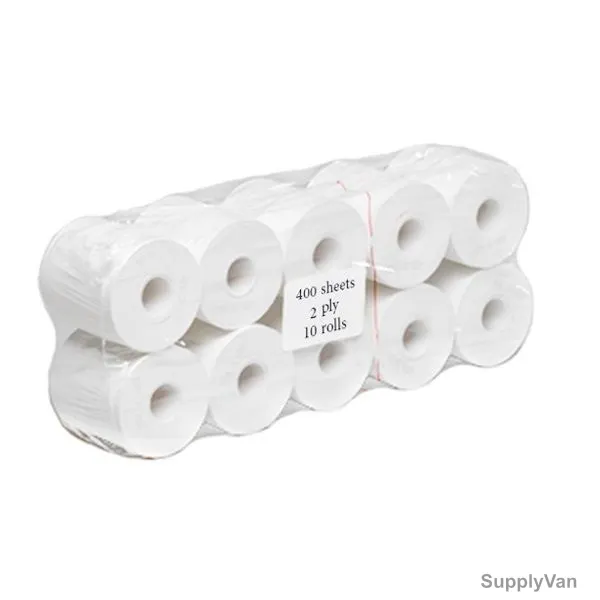 Intercare Plain Toilet Tissue Roll, 2 Ply, 100 Roll