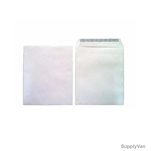 Hispapel Business Envelope, Paper, 12 x 10 Inch, White, 250 Pcs/Pack