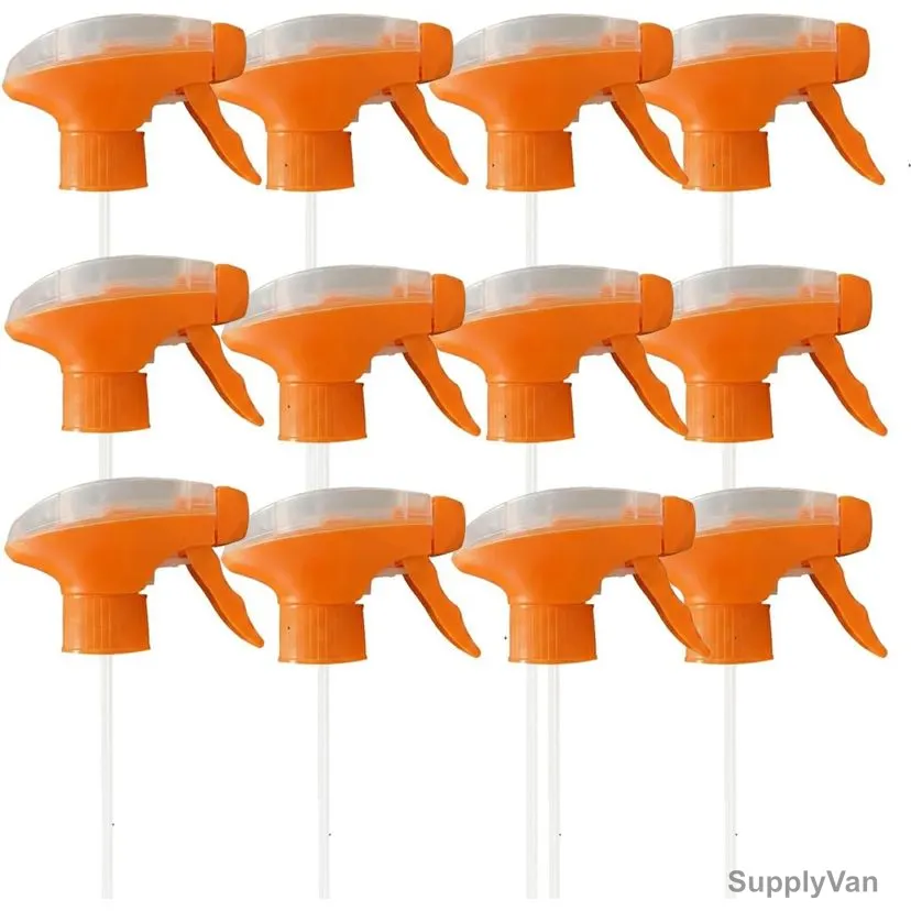Swish Super Heavy Duty Professional Spray Bottle Trigger Head, Ts-28410, HDPE, Orange, 12 Pcs/Pack