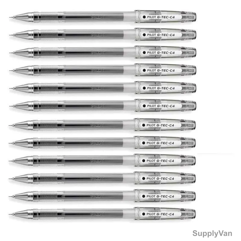 Pilot Rollerball Pen, BL-GC4-B, 0.4MM, Black, PK12