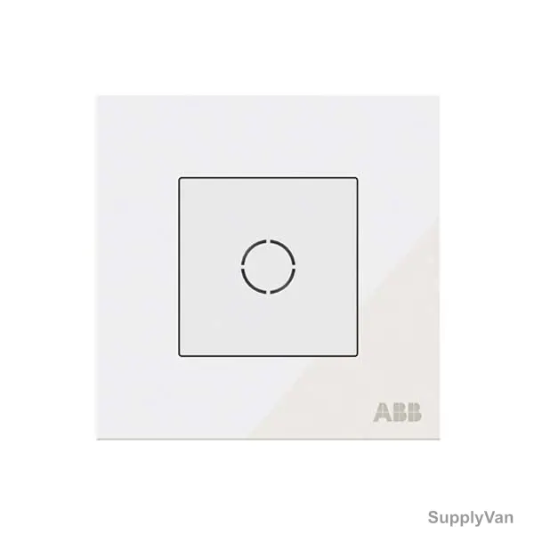 ABB Flex Socket, AM55044-WG, Millenium, 1 Gang, 20A, White Glass — image 1