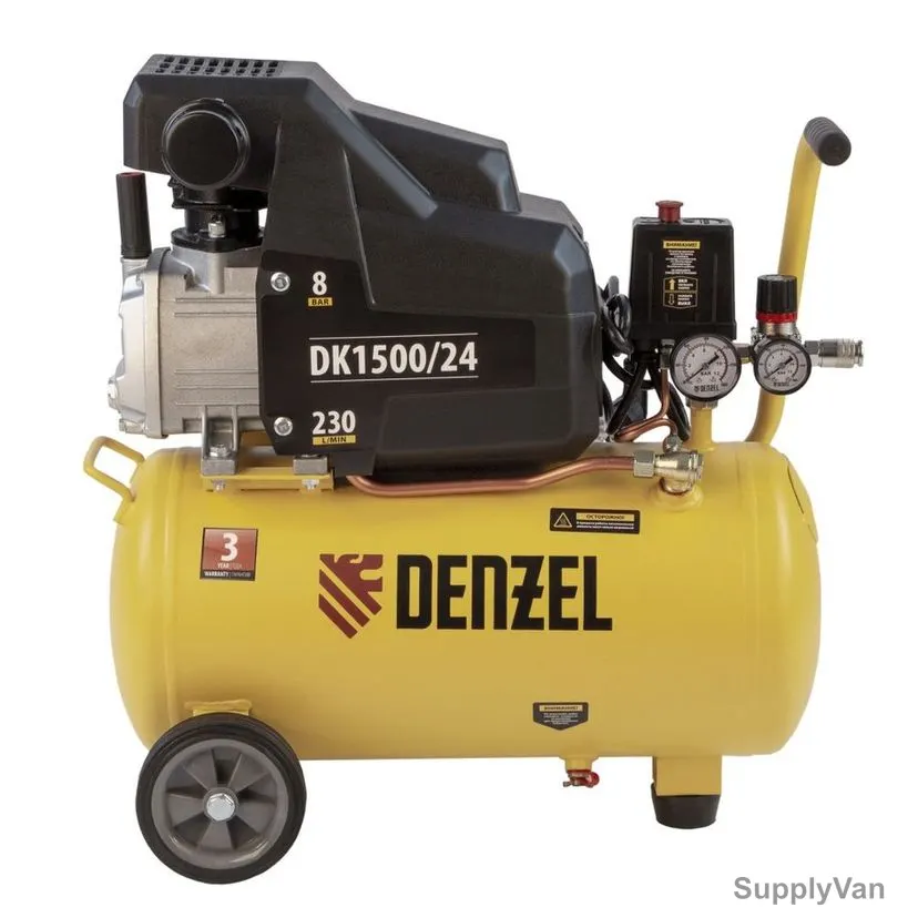 Denzel X-Pro Air Compressor, DK1500-24, 1500W, 8 Bar, 24 Ltrs — image 1