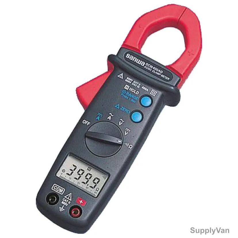 Sanwa Clamp Meter, DCM400AD, 25MM Jaw, 600VAC