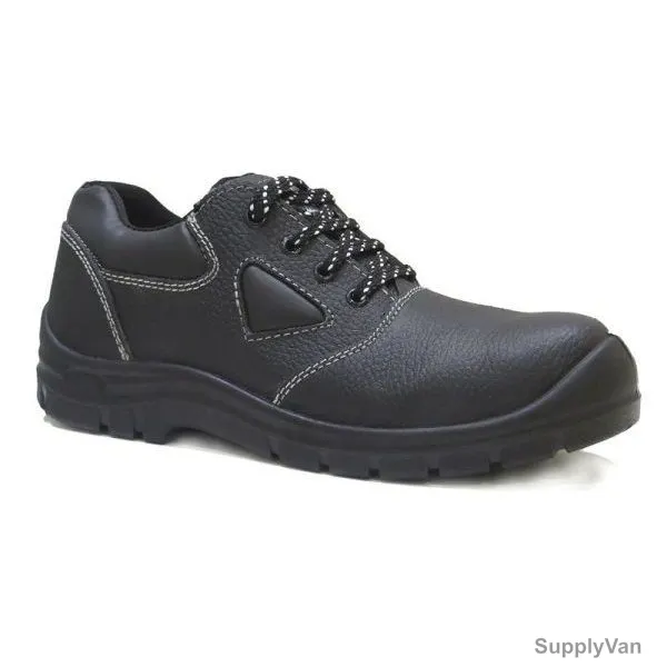 Vaultex Steel Toe Safety Shoes, EJV, Size43, Black, Low Ankle