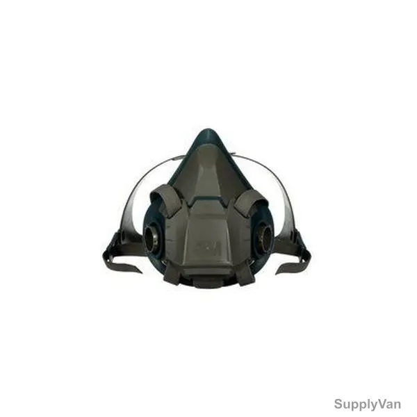 3M Half Face Mask Respirator, 3M6502, 6500 Series, Silicone, Black