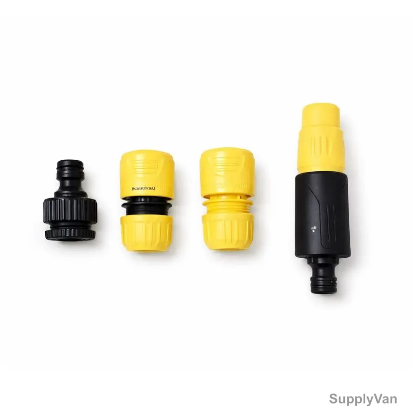 Novex Garden Spray Hose Connector Set, NGT-107, PVC, 1/2 Inch, Yellow/Black