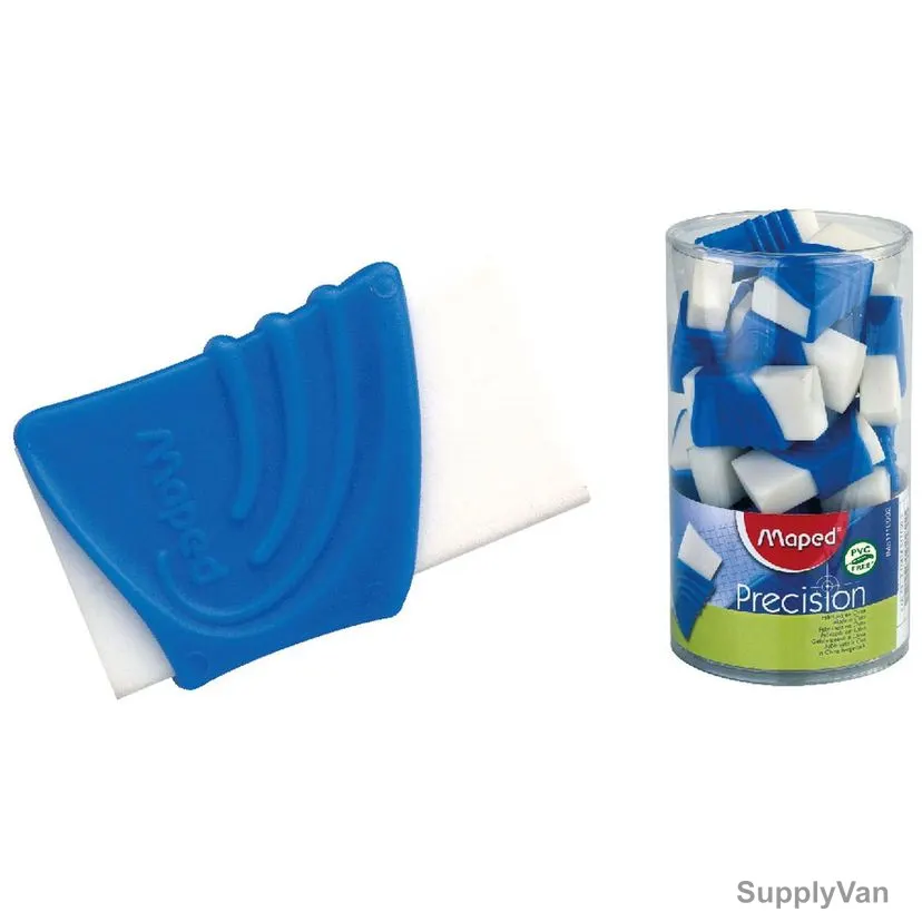 Maped Eraser In Precision Case, MD-511100, Blue, 24 Pcs/Pack