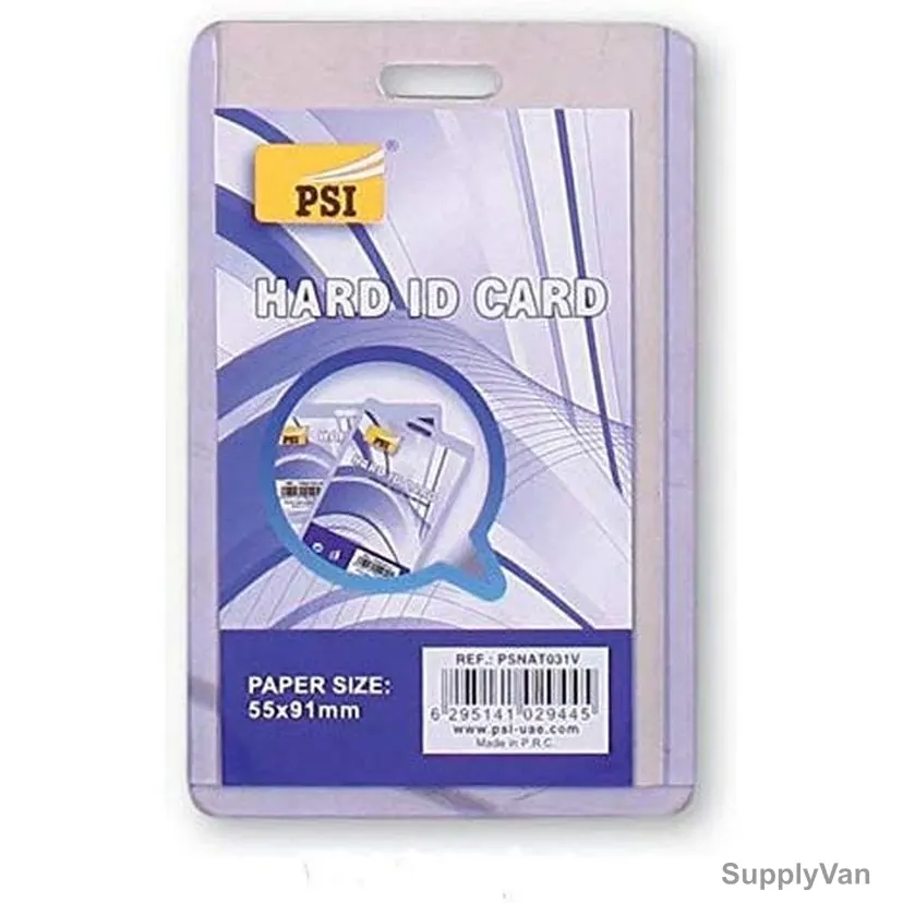 PSI Hard ID Card Holder, PSNAT031V, 55 x 91MM, Vertical