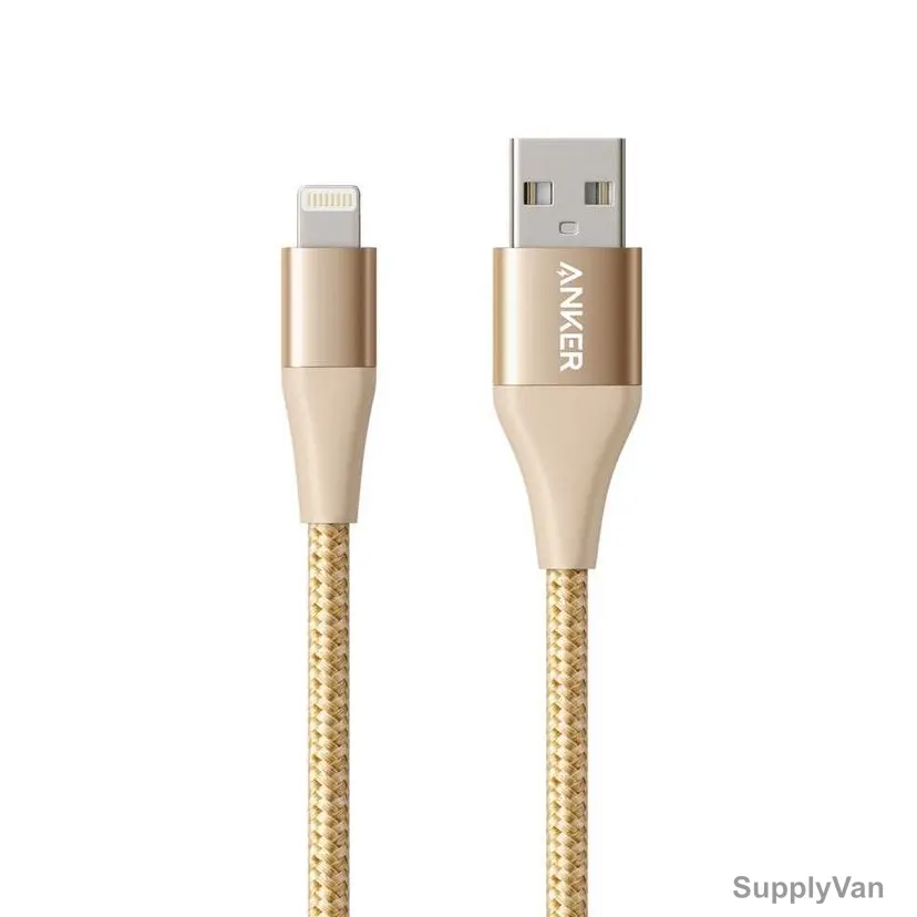Anker USB-A to Lightning Cable, A8452HB1, PowerLine Plus II, 1 Mtrs, Gold — image 1