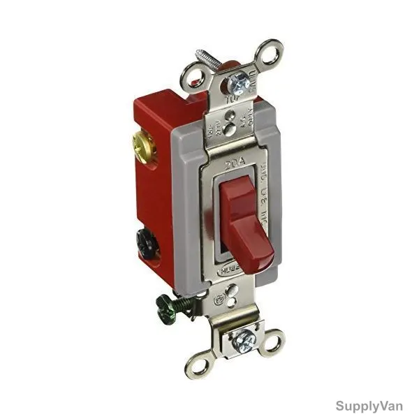 Hubbell 4 Way Toggle Switch, HUBHBL1224R, 20A, 120-277VAC