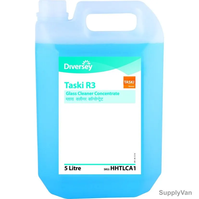 Diversey Taski R3 Glass Cleaner, HHTLCA1, 5 Ltrs
