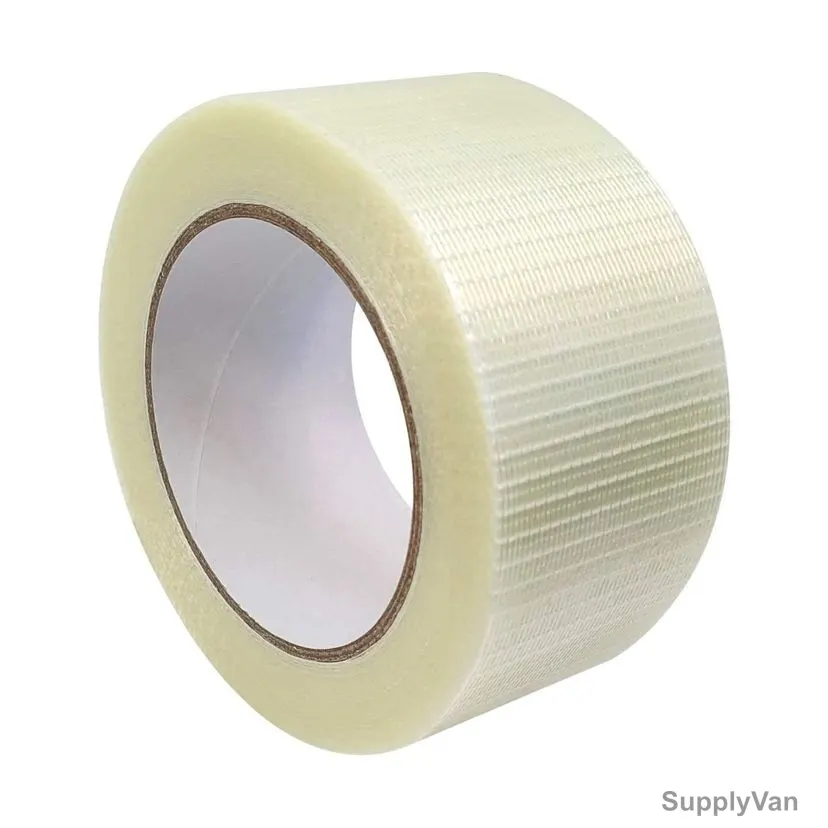 Cross Filament Tape, Synthetic Rubber, 2 Inch Width x 25 Mtrs Length — image 1