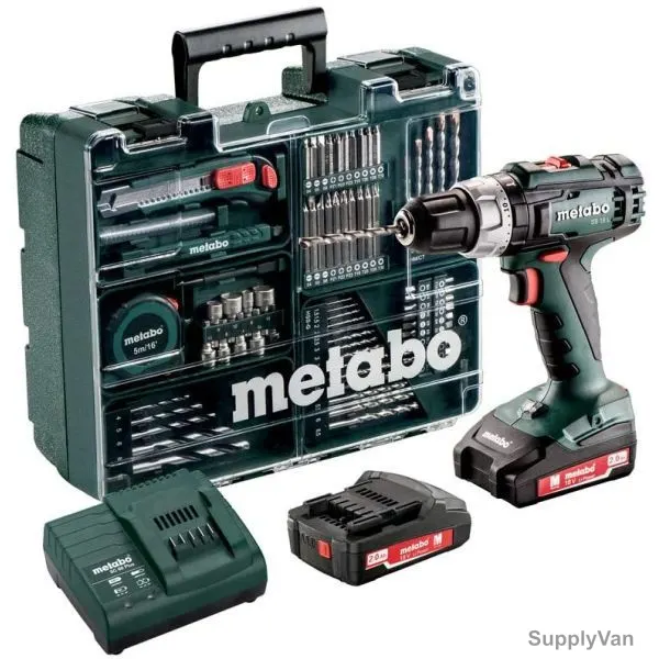 Metabo Cordless Hammer Drill Set, SB-18-L-Set, 602317870, 18V, 2 x 2Ah Battery — image 1