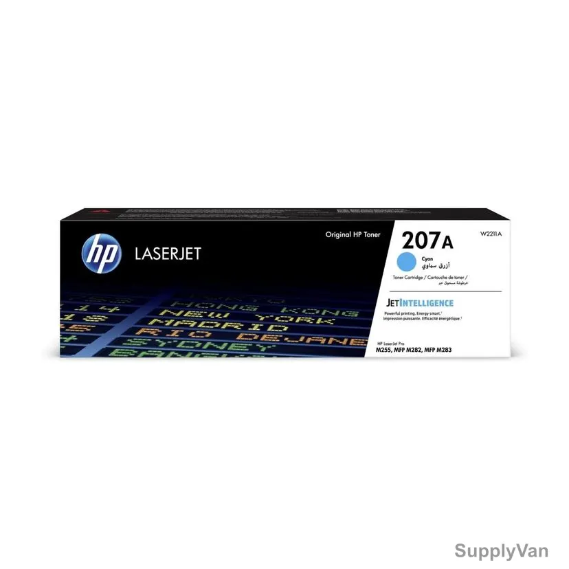 HP 207A Original LaserJet Toner Cartridge, W2211A, 1250 Pages, Cyan