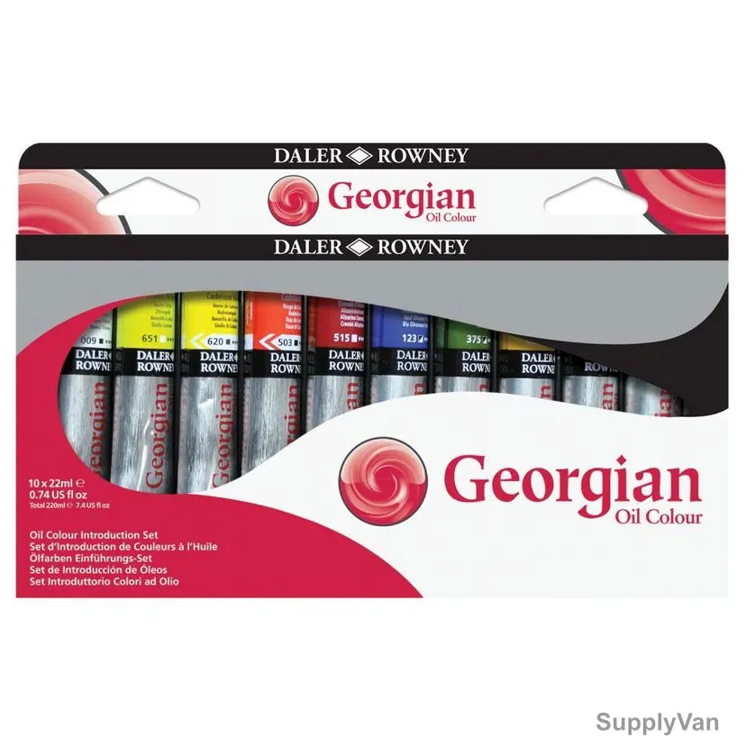 Daler Rowney Georgian Oil Color Introduction Set, 111900050, 10 Pcs/Set